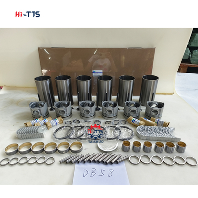 খননকারী DH220-7 ইঞ্জিন DB58 ওভারহোল কিট লাইনার কিট পিস্টন ৬ সিলিন্ডার 65.02501-0416
