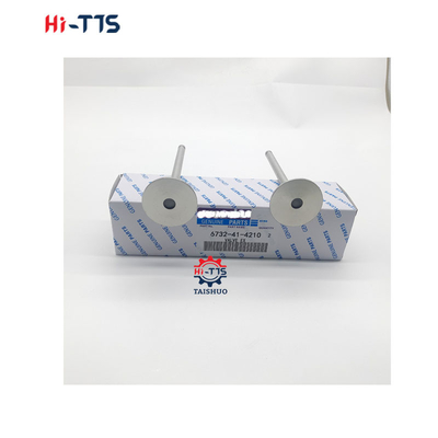 ডিজেল ইঞ্জিনের ভালভ S4D102 S6D102 ইনকাম এবং এক্সজাস ভ্যালভ 6732-41-4210 6732-41-4110