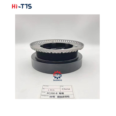 ইঞ্জিনের যন্ত্রাংশ PC200-8 PC240-8MO 6D107-2 পলি ক্র্যাঙ্কশ্যাফ্ট 6738613170