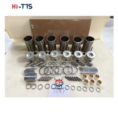 6D14T এক্সক্যাভারের জন্য ইঞ্জিন কিট E120 E140 E180 লিনার, পিস্টন, রিং,ভালভ, বুশিং, ফুল গ্যাসকেট কিট