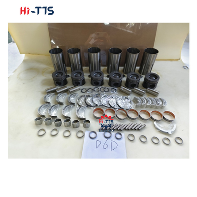 D6D সিলিন্ডার লিনার কিট 0450-1365 2046-0011 2089-0422 ডিজেল ইঞ্জিনের অংশগুলির জন্য ইঞ্জিন পুনর্নির্মাণ কিট