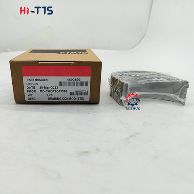 6D107 QSB6.7 ISDE 4893693 উচ্চ মানের ডিজেল ইঞ্জিন যন্ত্রাংশ স্টিল এক্সকাভেটর ক্র্যাঙ্কশ্যাফ্ট বিয়ারিং