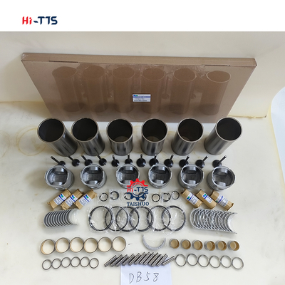 খননকারী DH220-7 ইঞ্জিন DB58 ওভারহোল কিট লাইনার কিট পিস্টন ৬ সিলিন্ডার 65.02501-0416